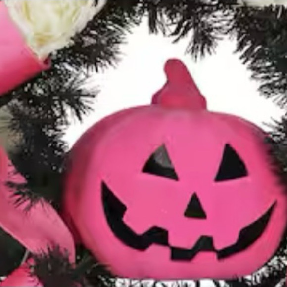 Pink Pumpkin Halloween Decor - Picture 1 of 1